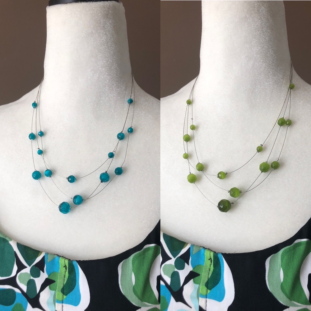 Two dainty summer necklaces